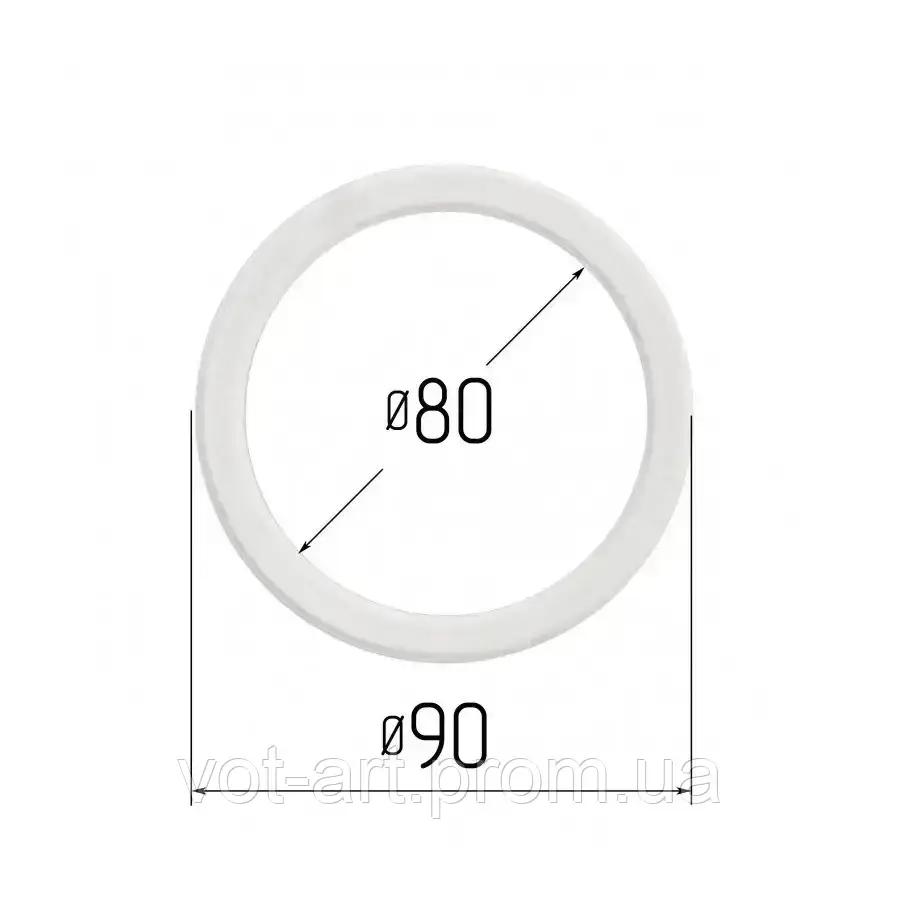 Термокільце для натяжних стель d - 80 мм