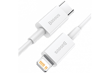 Кабель Baseus Superior Series Fast Charging Cable Type-C to Lightning PD 20W 0.25m CATLYS-02 White, фото 2