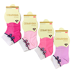 Шкарпетки літні "Ceburaska" для дівчинки. Сітка. 11-12 років