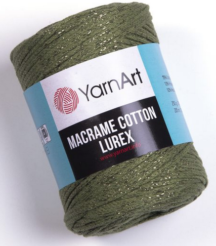 Пряжа Macrame cotton Lurex-741