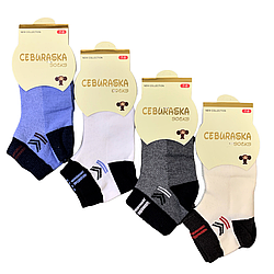 Шкарпетки літні "Ceburaska" для хлопчика. Сітка. 5-6 років
