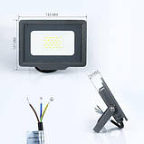 Світлодіодний прожектор BIOM 20W S5-SMD-20-Slim 6200 К 220 V IP65, фото 2