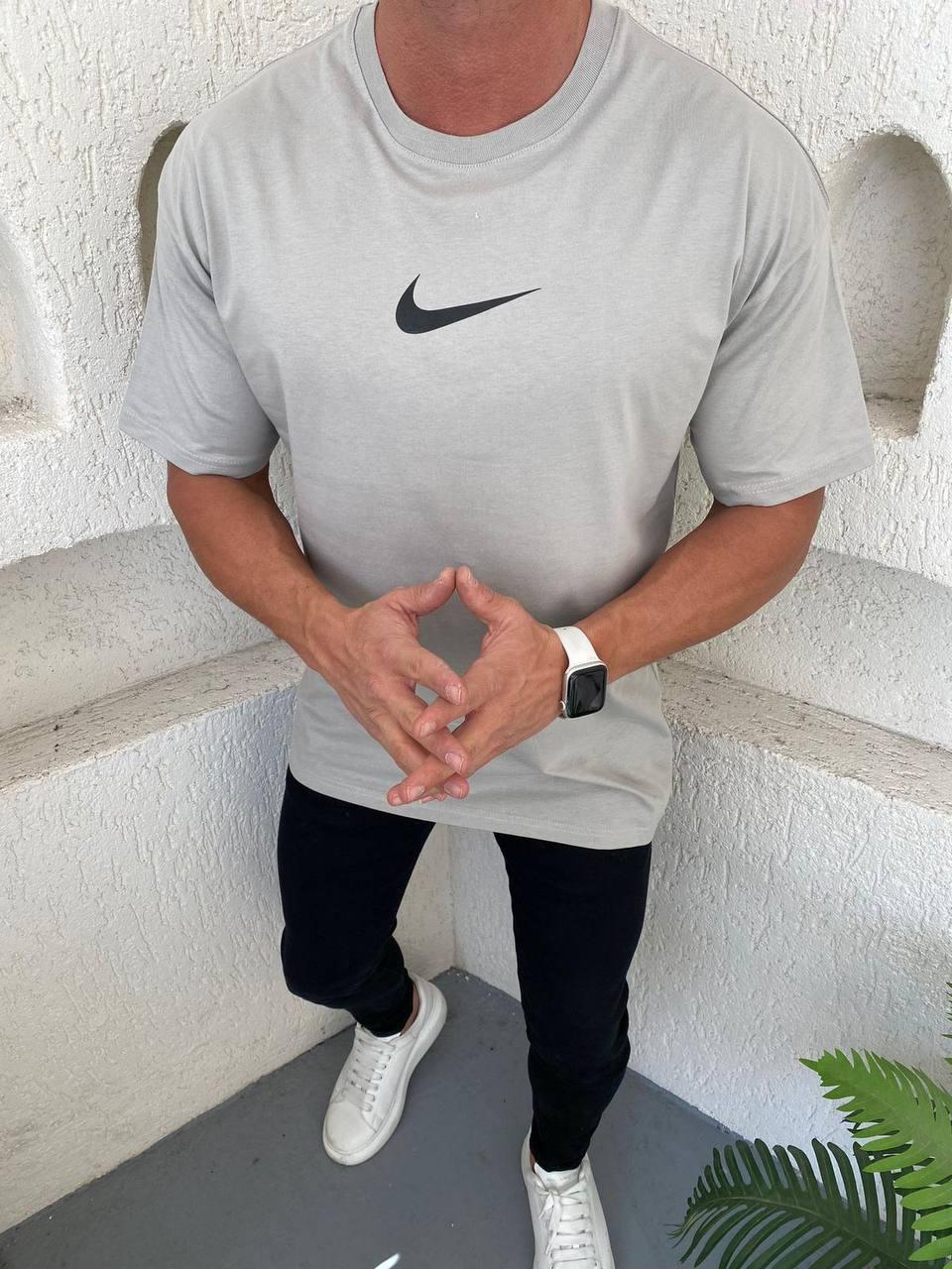 Чоловіча футболка Nike M1088 сіра, фото 1