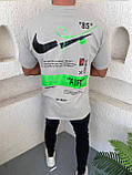 Чоловіча футболка Nike M1088 сіра, фото 2