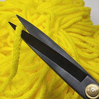 Шнур желтый круглый плетеный 0,6см (акриловый) хлопковый