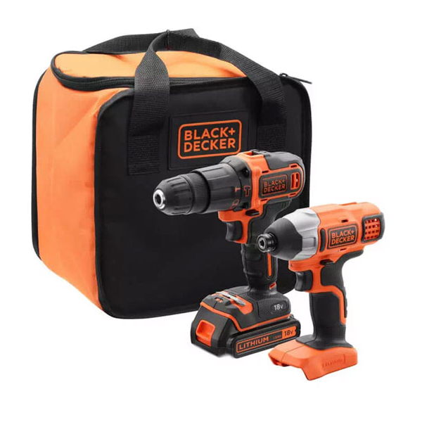 Набір акумуляторного інструмента Black & Decker BCK21S1S, фото 1