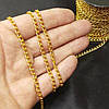 Декоративні ланцюги, колір золото 1,0 мм, фото 4