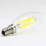 Світлодіодна лампа Biom FL-306 C37 4W E14 4500 K, фото 3