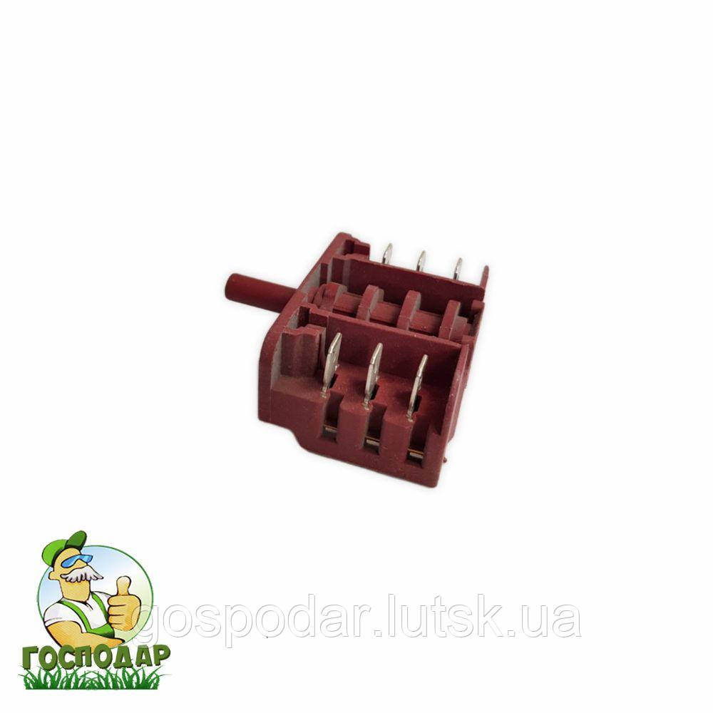 Перемикач потужності конфорки електричної плити на 5 позицій 6 контактів ВС4-10, фото 1