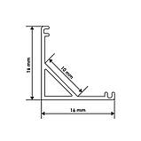 Профіль алюмінієвий BIOM кутовий ЛПУ16 16х16анодований (палиця 2 м), м, фото 2