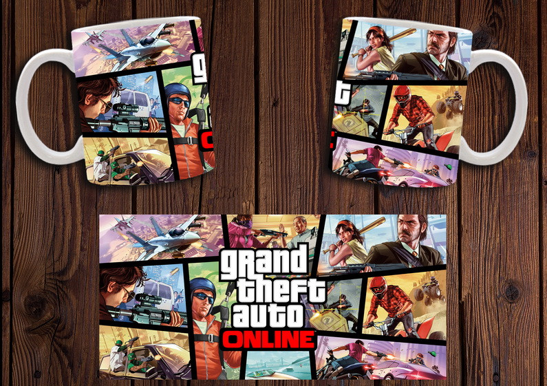 Чашка "GTA Online" / Кружка ГТА Онлайн №1