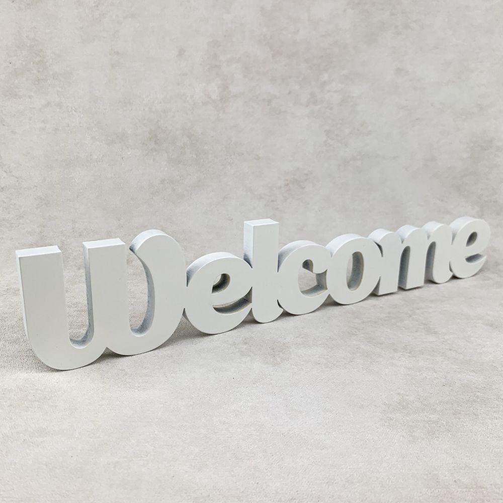 Настольна дерев'яна табличка Welcome хртн0001б