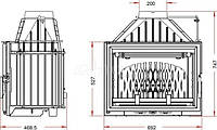 Камінная топка Invicta 700 Grande Vision з шибером, фото 3