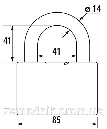 Купить Навесной замок ВС2-7 ЧАЗ, цена 976 ₴ — Prom.ua (ID#1645400639)