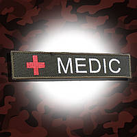 №50 Шеврон (патч) Планка "MEDIC" на oliva