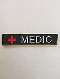 №50 Шеврон (патч) Планка "MEDIC" на oliva, фото 2