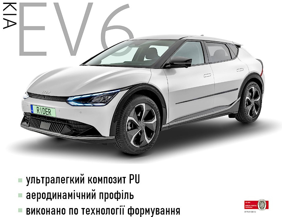 Молдинги на двери для KIA EV6 2022+, фото 6