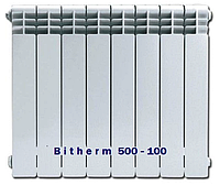Радіатор біметалічний BITHERM 500x100