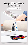 Комплект зарядний пристрій із підтримкою швидкого заряджання, Vention PD 20W Type-C + Кабель USB-C to Lightning 1m, фото 7