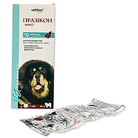 Таблетки для больших собак Празикон Макси Vetbio1 таблетка на 40 кг