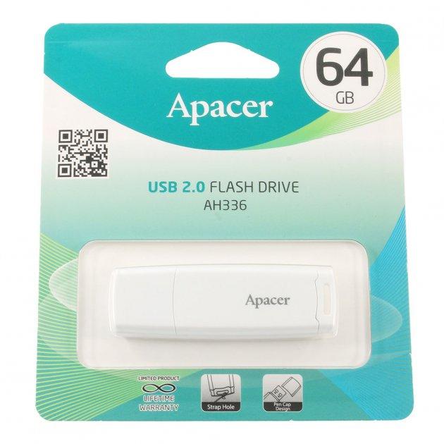 Флешка 64Gb Apacer AH336 White