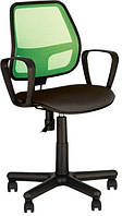Компьютерное офисное кресло для персонала Альфа Alfa GTP PM60 OH-8/C-11 зеленый с черным Новый Стиль
