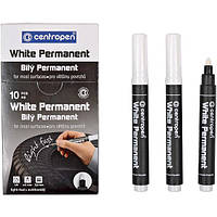 Маркер товстий білий 8586 CENTROPEN