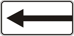 Табличка для дорожнього знаку 7.3.1 Напрямок дії