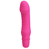 Класичний вібратор Pretty Love Stev Vibrator Pink, фото 2