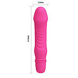 Класичний вібратор Pretty Love Stev Vibrator Pink, фото 7