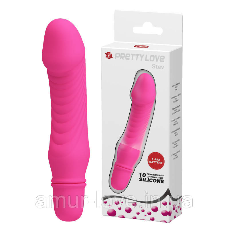 Класичний вібратор Pretty Love Stev Vibrator Pink