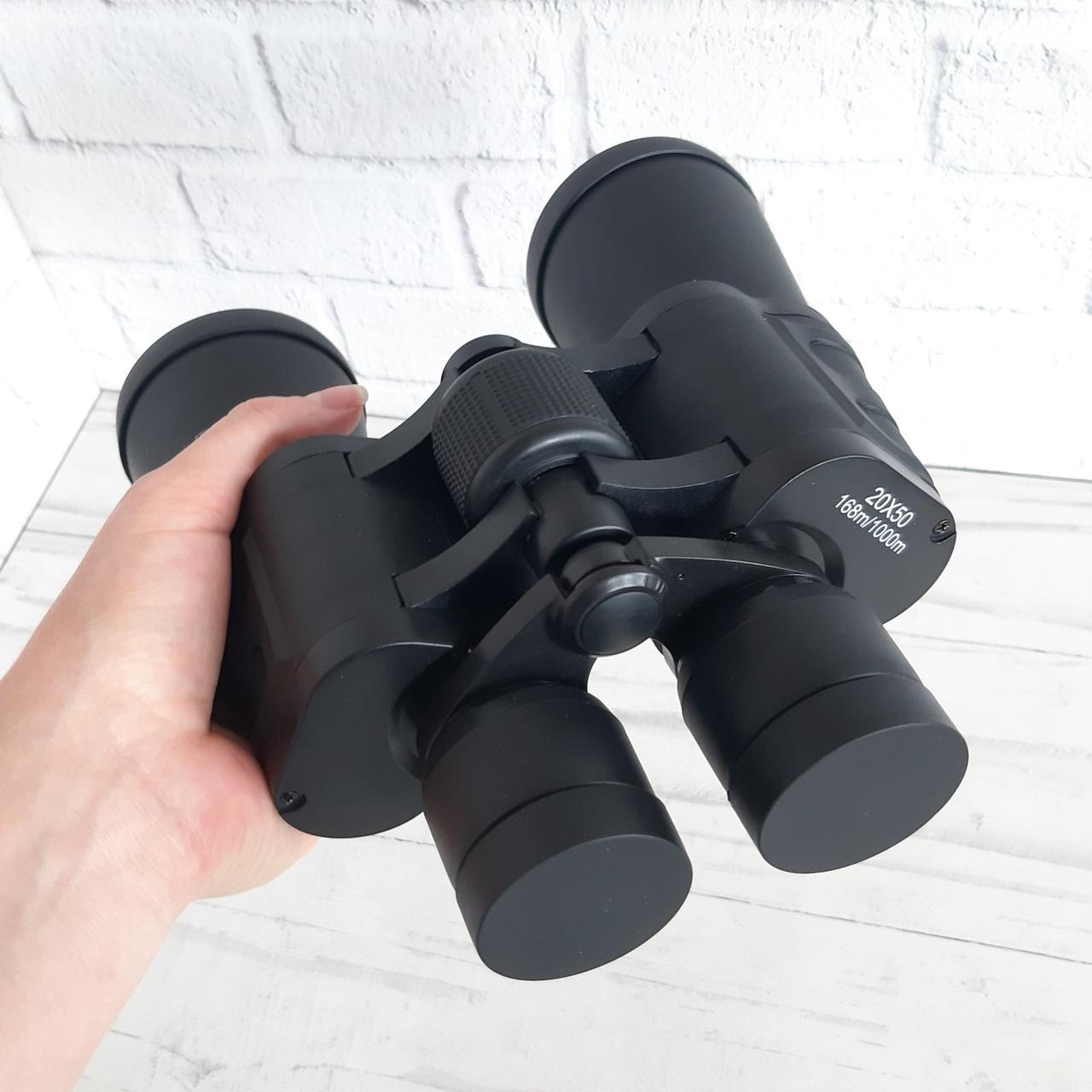 Бінокль 750 20х50 168m/1000m Binoculars для полювання походу та туризму з чохлом прогумований