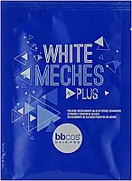 Пудра для осветления волос голубая Bbcos White Meches Plus в пакетах 20 г