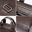 Чоловіча шкіряна сумка портфель для документів Marrant - Світло-коричневий, фото 6