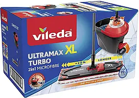 Набір для прибирання Vileda UltramaxTurbo XL  (швабра і відро з віджимом) Оригинал