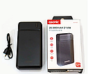 Портативний зарядний пристрій Asonic AS-P20 2 USB 20000 mAh Powerbank Black/ Повербанк, фото 9