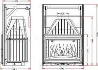 Камінна топка Invicta 700 Grande Vision REL, фото 2