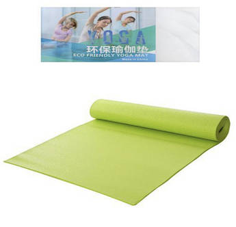 Коврик для фітнесу і йоги PVC 6mm 173*61см Різні кольори