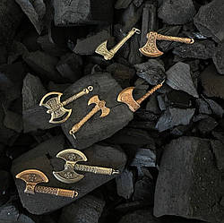 Підвіски брелоки сокири з латуні 1 шт Gorillas Accessories