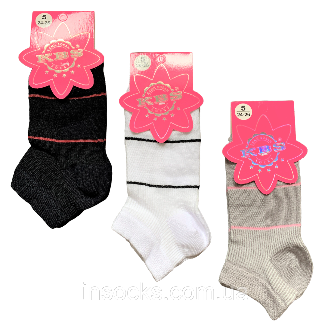 Шкарпетки літні "KBS" для дівчинки. Сітка. 5 років, фото 1