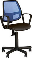 Компьютерное офисное кресло для персонала Альфа Alfa GTP PM60 OH-3/C-11 черный с синим Новый Стиль