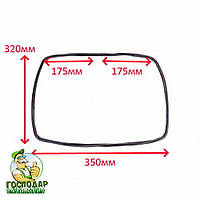 Уплотненитель дверей духовки термостійкий 350 X 320 мм (35 * 32 см) 10 мм товщина, квадратної форми