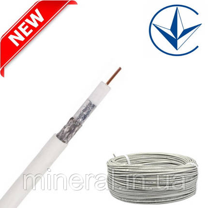 Коаксіальний кабель RG690BV - W HDC, RG6, STANDART, мідний центр, провідник оп.90% алюмий, фото 1
