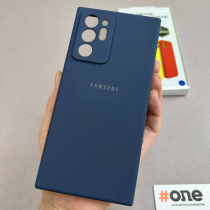 Чохол Samsung Galaxy Note 20 Ultra матовий із закритою камерою чохол на самсунг нот 20 ультра синій S1Q, фото 1