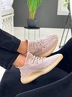 Світлі кросівки жіночі Adidas Yeezy 350. Класні жіночі кроси Адідас ІЗІ 350., фото 3