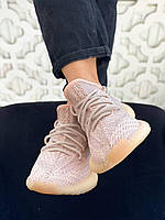 Світлі кросівки жіночі Adidas Yeezy 350. Класні жіночі кроси Адідас ІЗІ 350., фото 4