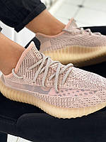 Світлі кросівки жіночі Adidas Yeezy 350. Класні жіночі кроси Адідас ІЗІ 350., фото 7
