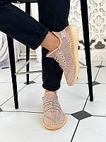 Світлі кросівки жіночі Adidas Yeezy 350. Класні жіночі кроси Адідас ІЗІ 350., фото 8