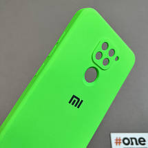 Чохол для Xiaomi Redmi Note 9 матовий із закритою камерою чохол на сяомі редмі нот 9 салатовий S1Q, фото 4