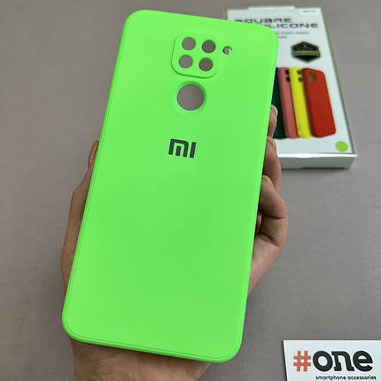 Чохол для Xiaomi Redmi Note 9 матовий із закритою камерою чохол на сяомі редмі нот 9 салатовий S1Q, фото 1